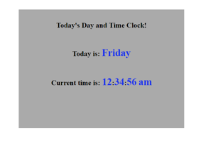 Basic Clock Layout