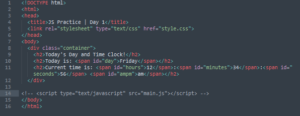 Basic HTML setup