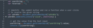 Picture of JavaScript Code