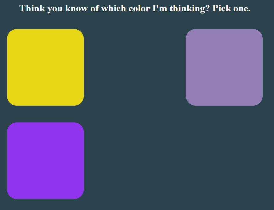 Color Picker Game - JavaScript Practice