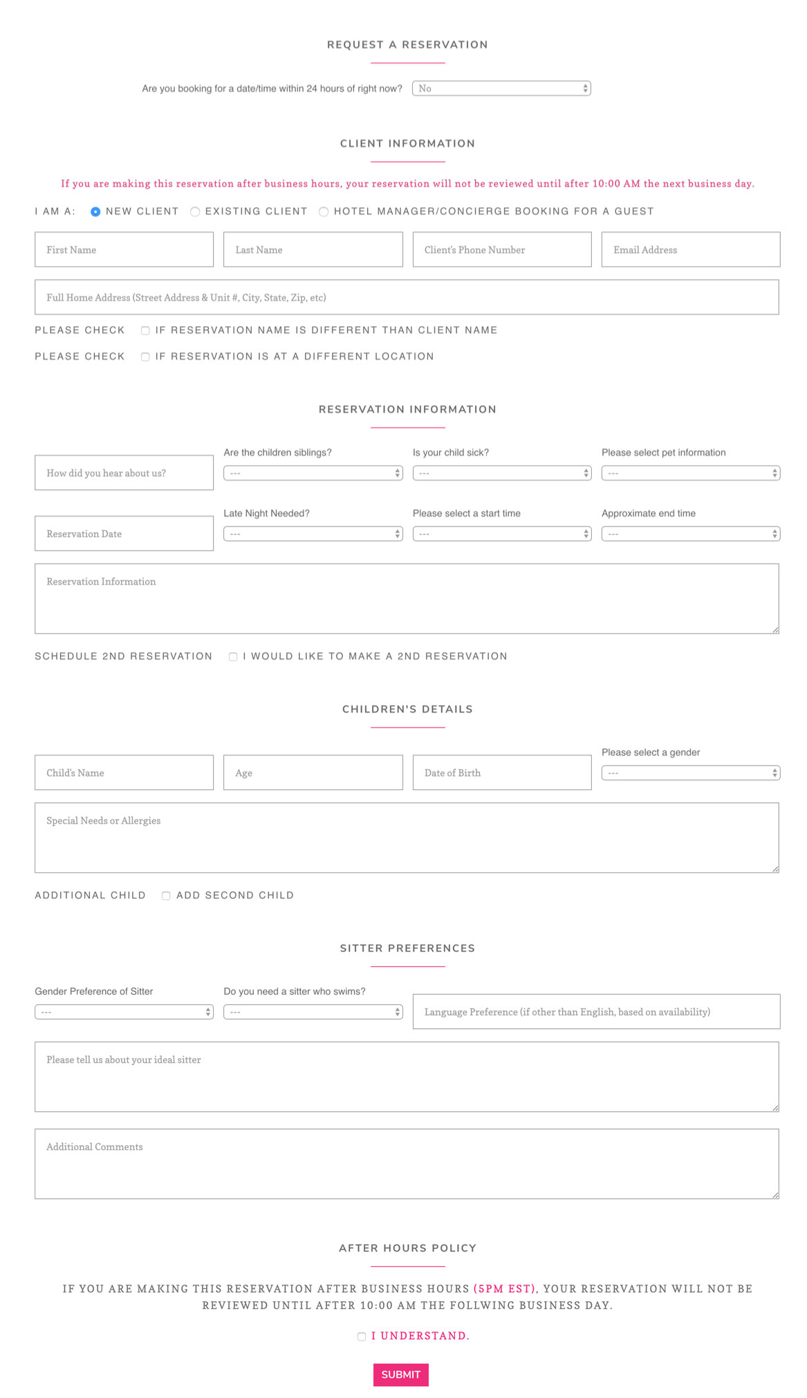 Custom Contact Form 7 Tyson Hood